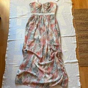 BCBGMaxAzria Strapless Maxi Dress